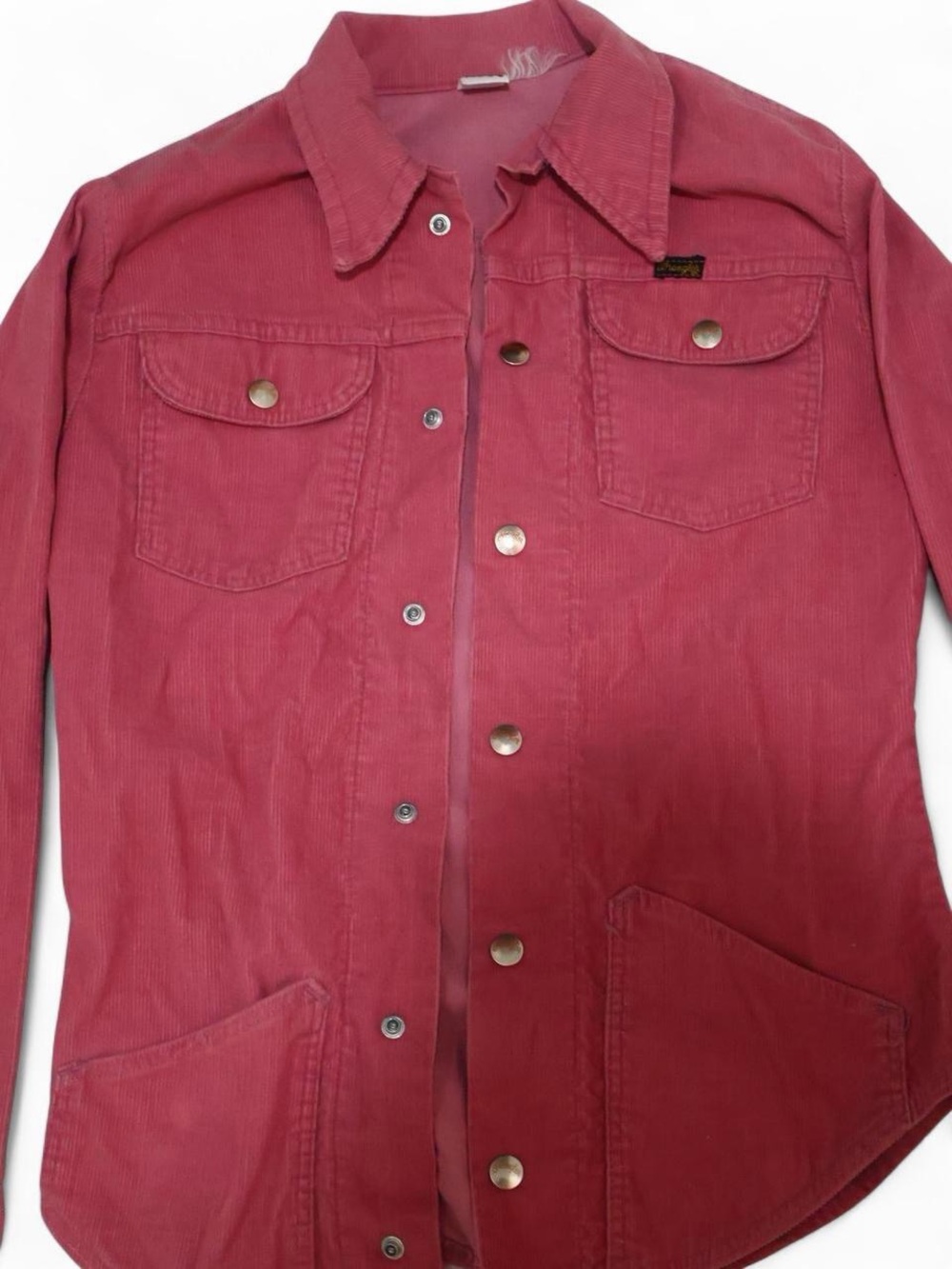 Wrangler Pink Corduroy Button-Up Shirt Jacket